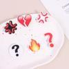 Angry Expression Drop Hair Clip Heartbroken Acrylic Hair Clip Funny Side Clip