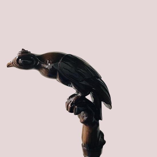 

Majestic Eagle Head Wooden Walking Stick Handcrafted Cane for Collectors