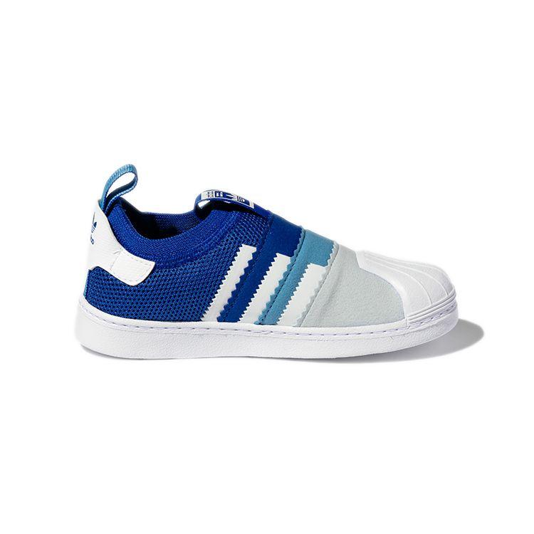 Adidas Originals Superstar Series Low-Top Sneakers Baby Sneakers Blue White H02734