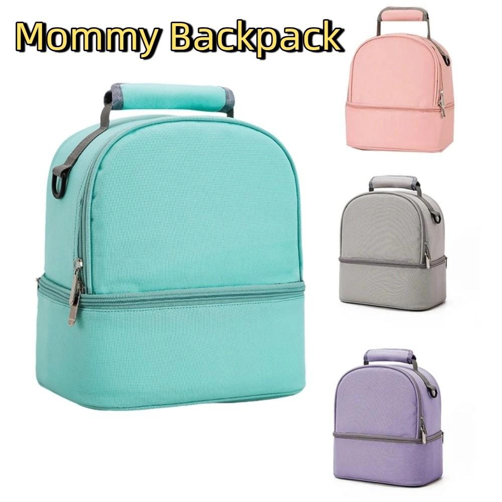 Milk Preservation Insulation Mommy Backpack Nylon Mommy Shoulder Bag Baby Diaper Bag  Outdoor