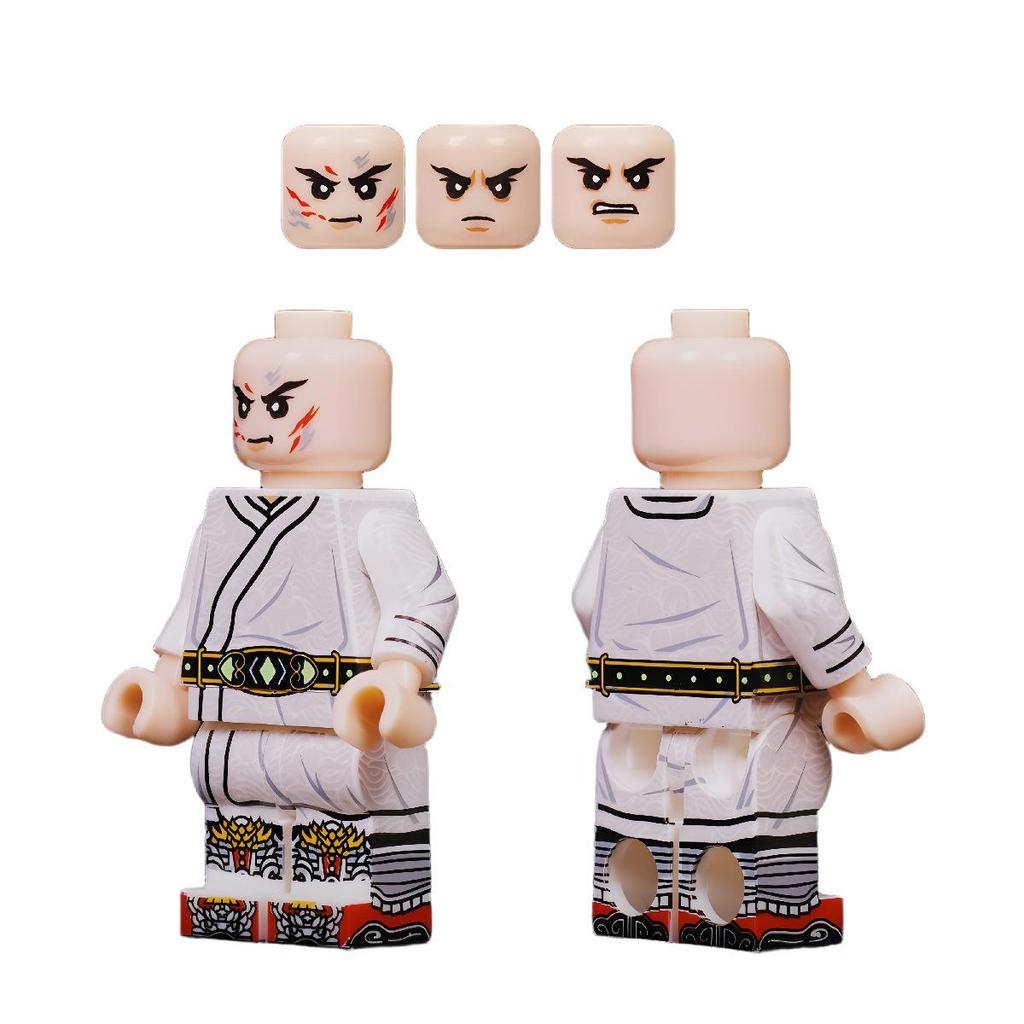 Female Guan Yu Minifigure - Romance of the Three Kingdoms Series, LEGO-Compatible Building Blocks, Also Includes Female Cao Cao Toy.
