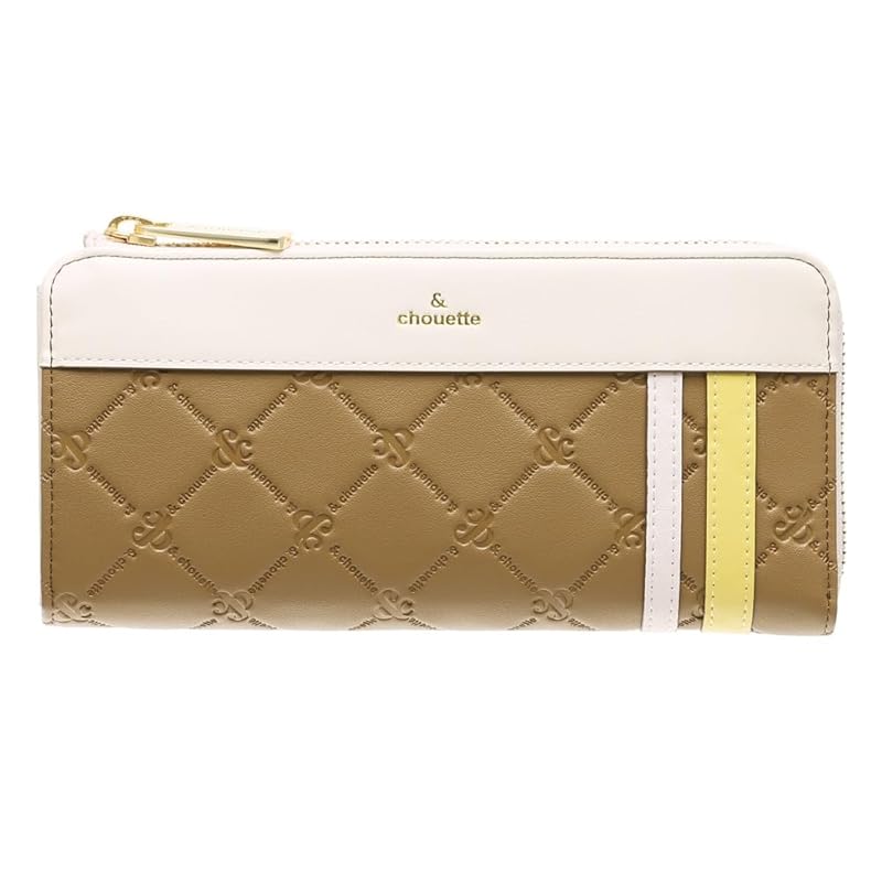 

[ONLYOU] Andschouette &chouette samantha thavasa samantha thavasa round L-shape fastener Embossed monogram long wallet wallet ladies adult woman cute
