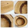 Vintage Handcrochet Straw Hat Vacation Bucket Hat for Adult Women Outdoor Activity Panama Hat for Travel and Casual Wear