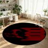 Alfombra Redonda de Terciopelo de Cristal Impresa de DOOM Suave Antideslizante para Dormitorio Regalo de Vacaciones