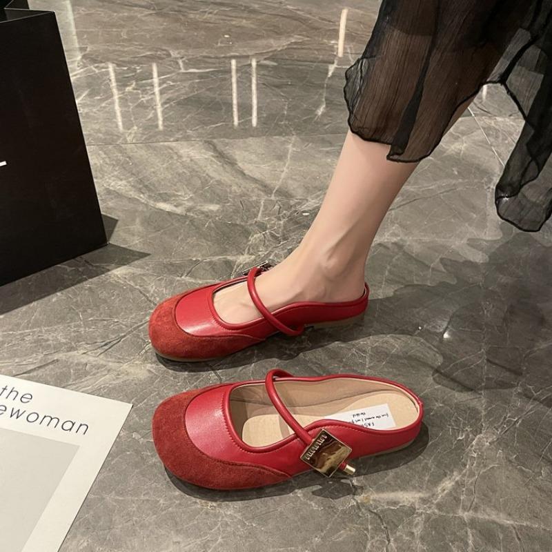 

Spring new Mary Jane small leather shoes retro fashion flats versatile square head shallow mouth single shoes women 40