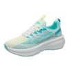 Women's Flying Fabric Air-cuhion Running Sneakers Summer New Breathable Hiking Shoes Trendy Lace-up Sports Tennis Training Shoes