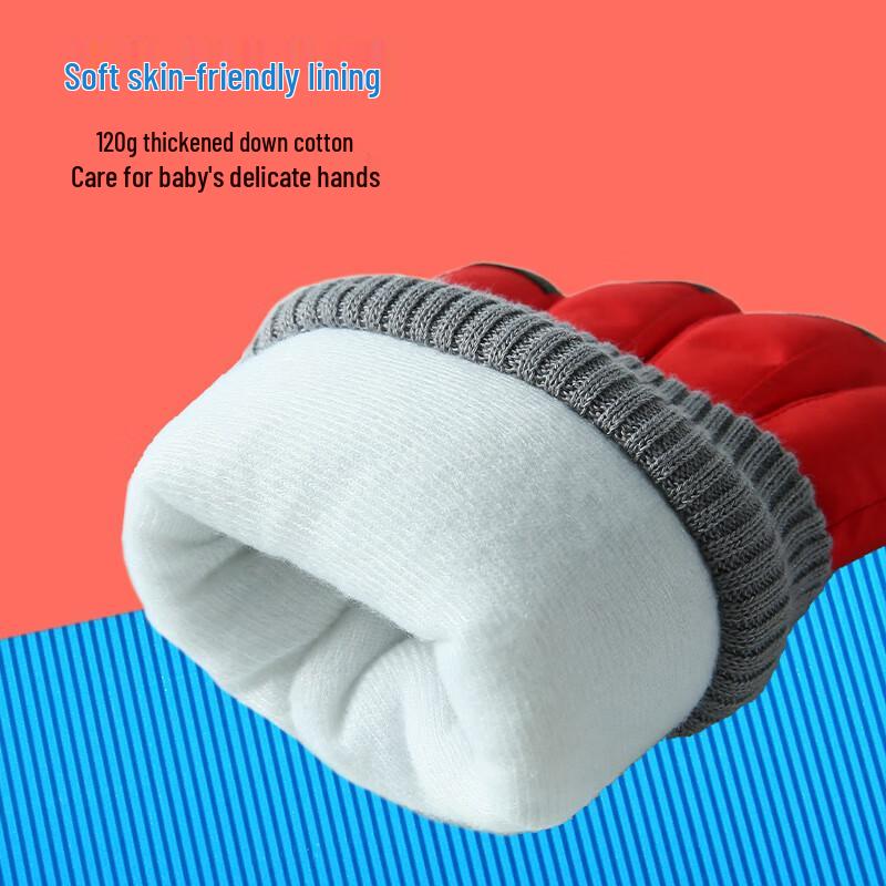 ShengLuWei Kids' Thickened Waterproof Ski Gloves