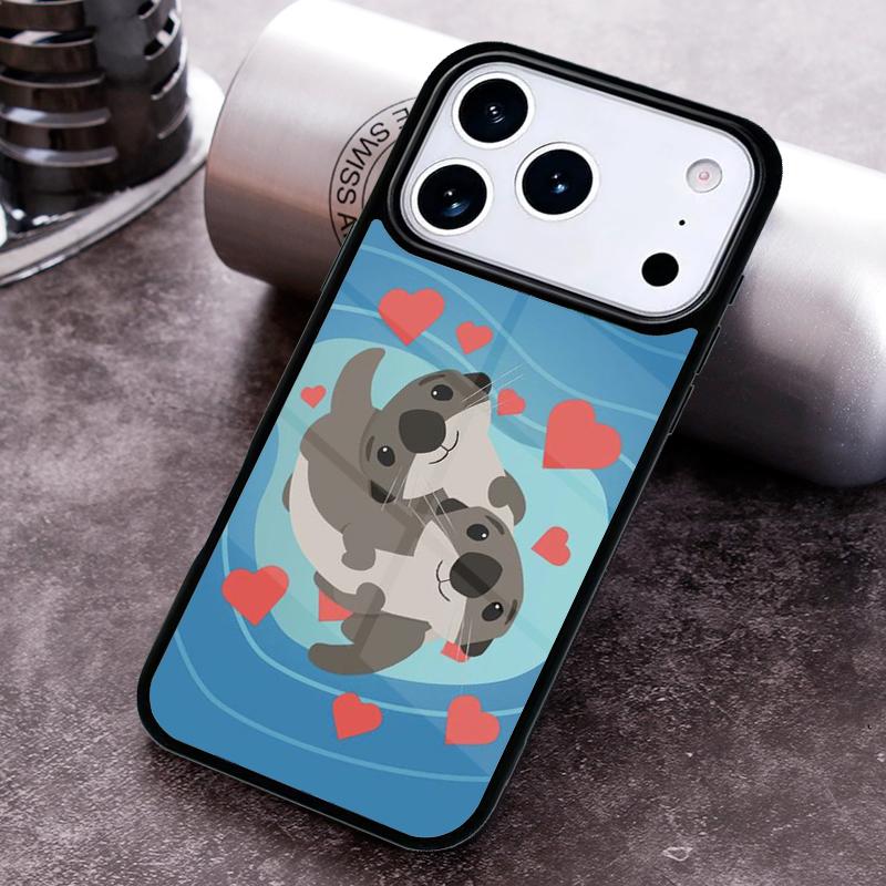 

Sea Otter Pattern Phone Case For iPhone 17,16e,15,14,13,12,11,Mini,Pro,MAX soft Silicone Cover iPhone 14 Plus