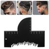 Men Hair Styling Template Barber Haircut Card with Measurement Hairline Enhancement Card Shape Trim Curve Hairline Template