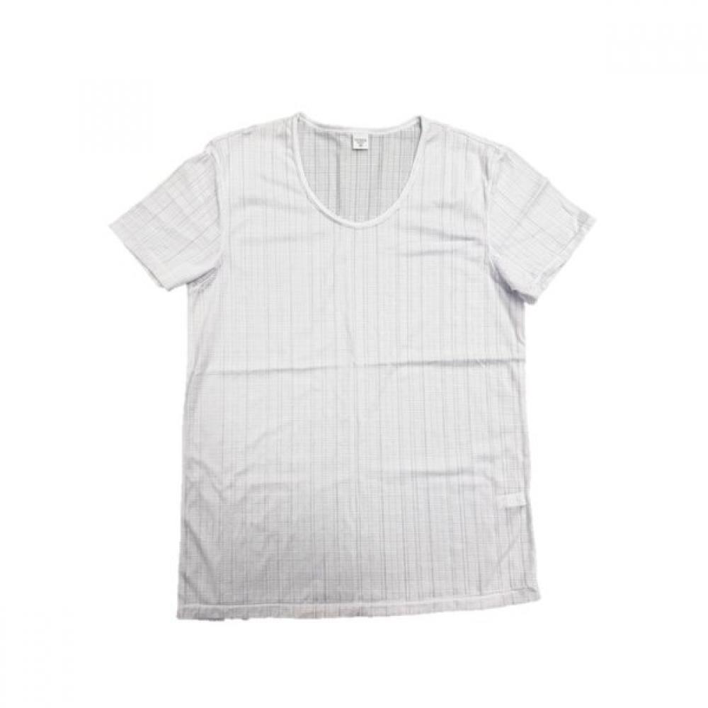 

Venus Bamboo Mesh Check Short Sleeve Running[vmv4203a] white/95
