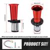 Horn Train Horn for Truck/Car Air Horn Chromes Plated Trumpet Super Loud 110dB for 12V Car Truck Motorbike Boats