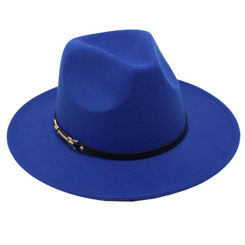 Photography Top Hat Belt Buckle Jazz Hat Men And Women Felt Hat Plush Hat Fedora Hat Metal