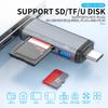 Multifunction USB 3.0 Type C Memory Card Reader for Supports Up To 512GB for Smartphones, Tablets, Laptops