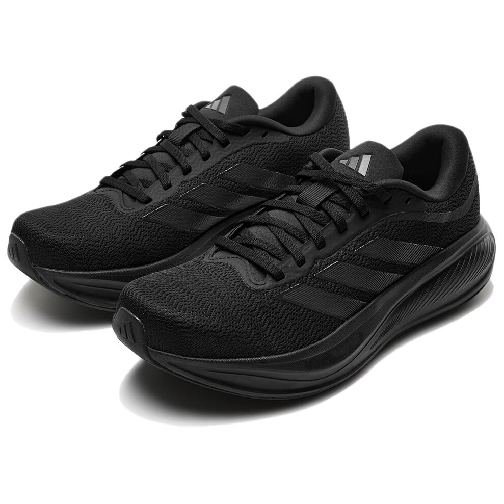 Adidas Response Runner 2 Comfortable Versatile Fabric Durable Breathable Lightweight Running Shoes Unisex Sneakers Black KJ1737