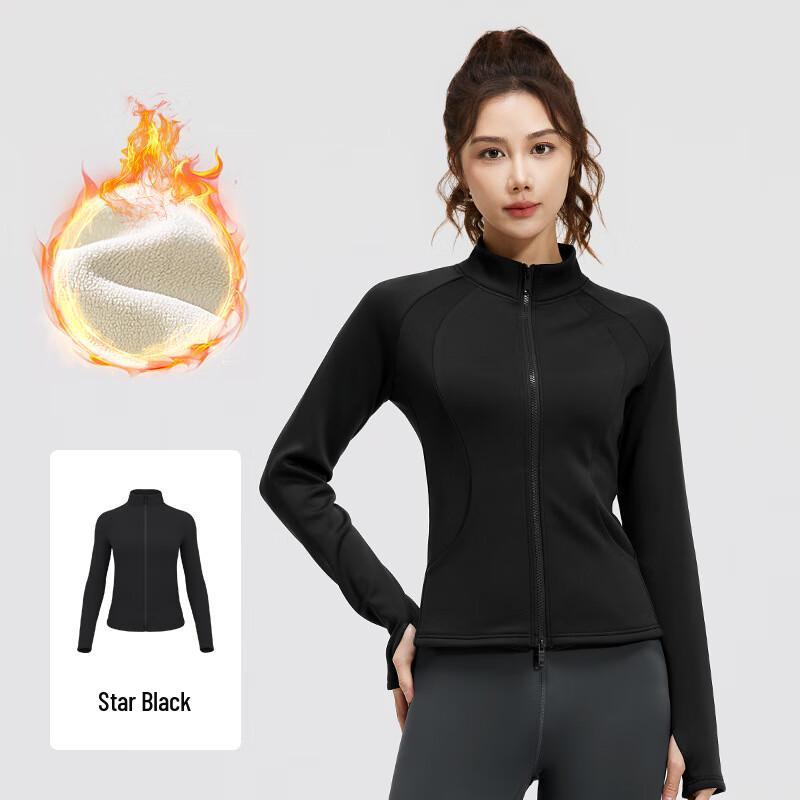 Liangsu Life Peach Velvet Stand Collar Fleece Yoga Jacket