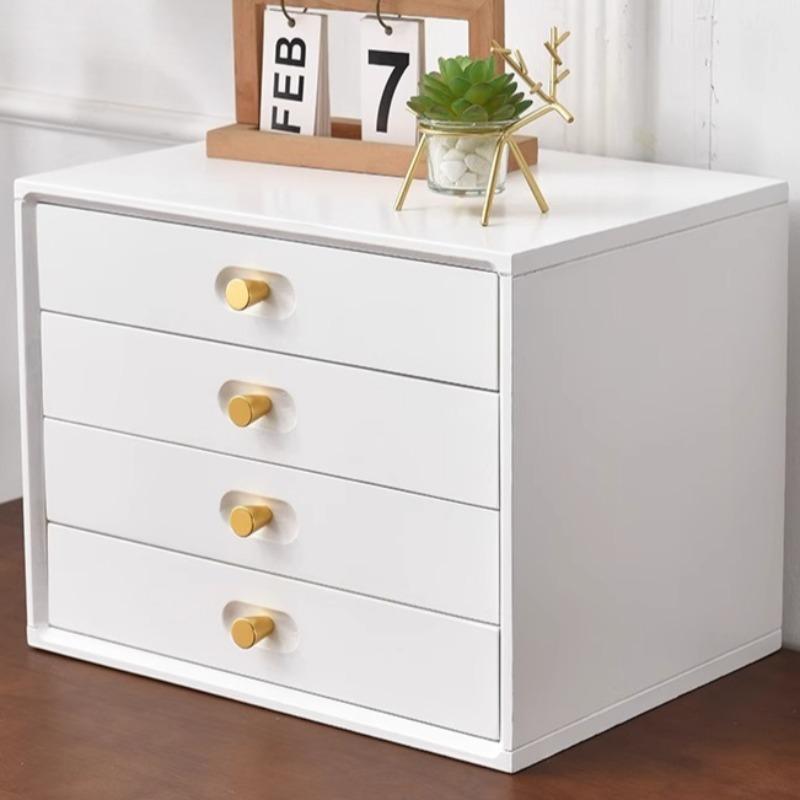 Drawer Type Storage Box Wood Organizer Boxes Luxury Desk Accessory Organization Case Multifunctional Organizing Cases Furniture