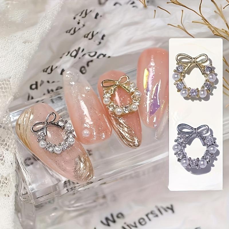 20pcs Sparkling Rhinestone Faux Pearl Charms - Beading & Jewelry Making Essentials for Phone Case, Nail Art, and DIY Accessories