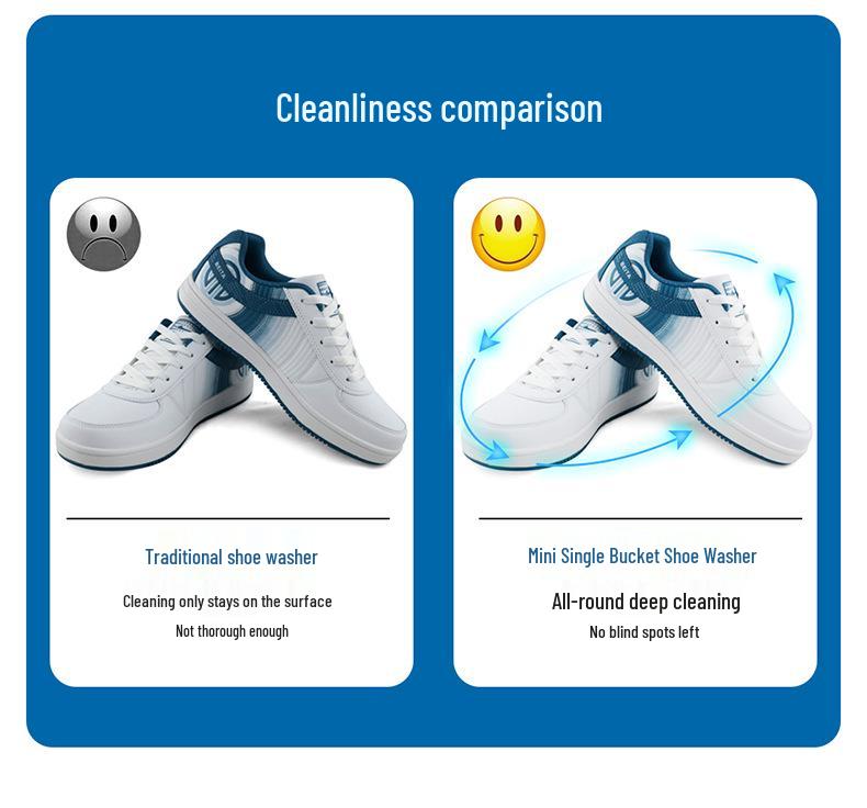 Compact Shoe Washer & Deodorizer - Lazy Style Shoe Cleaning Machine