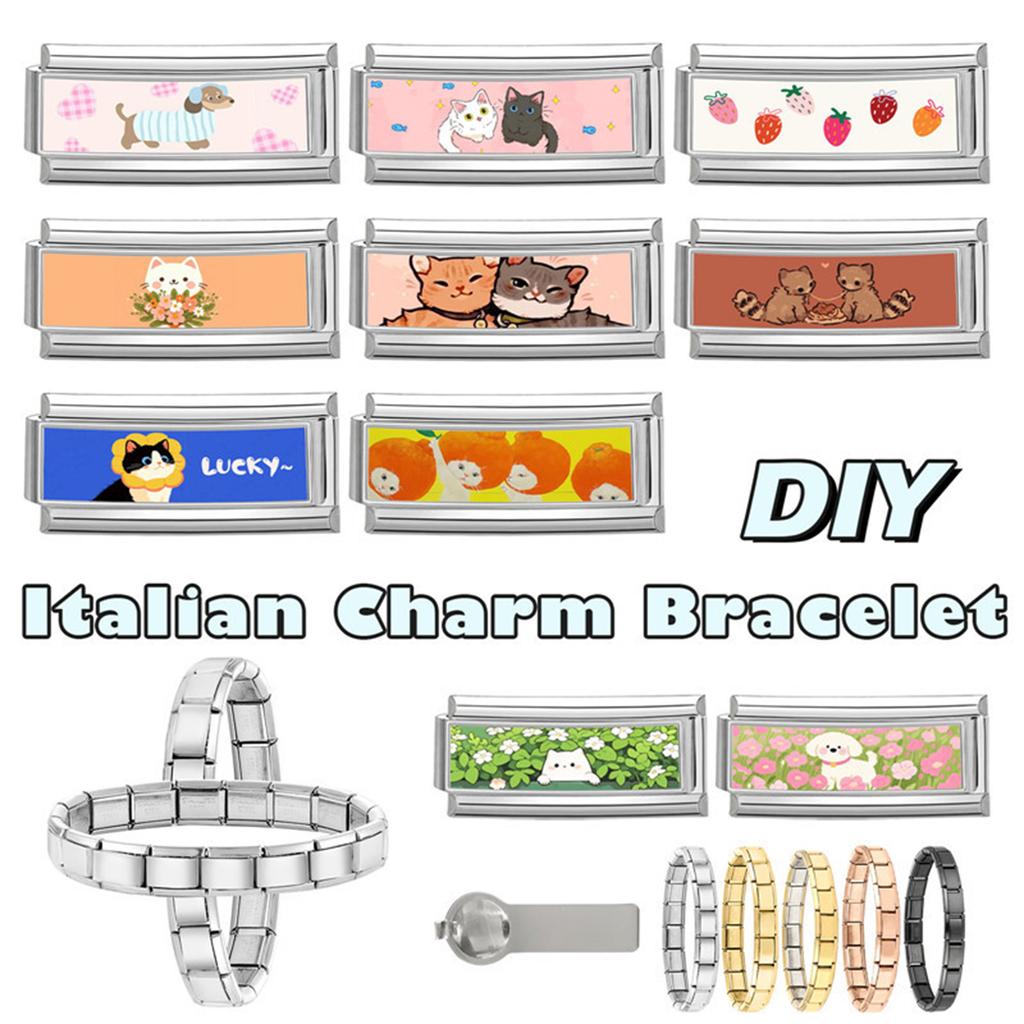 Photo Theme Beads Charm Link Fashion Accessary Modular Bracelet Making Supplies Unique Module Suitable for Jewelry