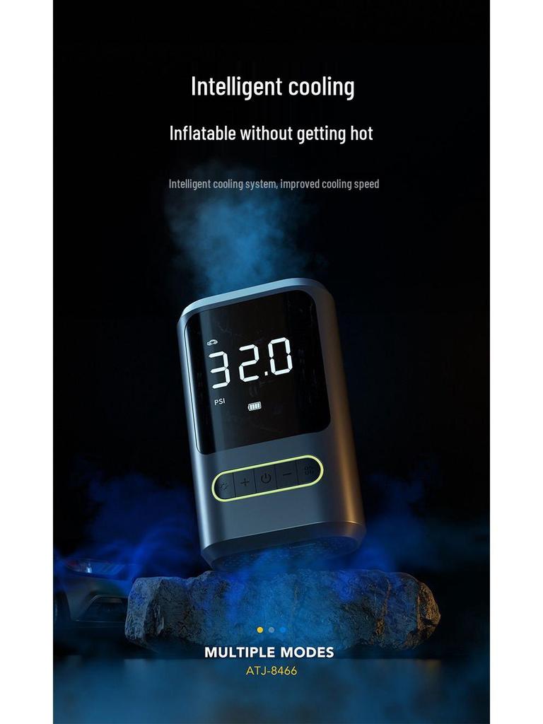 Compact Wireless Electric Bike & Car Tire Inflator