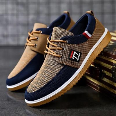Fashion Sneakers Shoes for Men Canvas Shoes Breathable Beef Tendon Bottom Casual Vulcanized Shoes Work Footwear Tenis Masculino