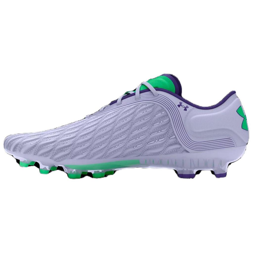 Under Armour Magnetico Elite 3 FG Celeste Vapor Green Men Sneakers Purple 3026740-501