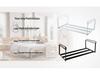 Retractable Shoe Cabinet with Dividers and Under-Hanging Baskets - Easy Install Storage Organizer.