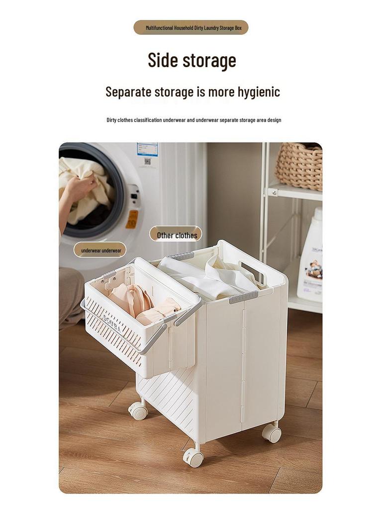 Foldable Laundry Basket: Multifunctional, Large Capacity Hamper for Bathroom & Toilet Storage