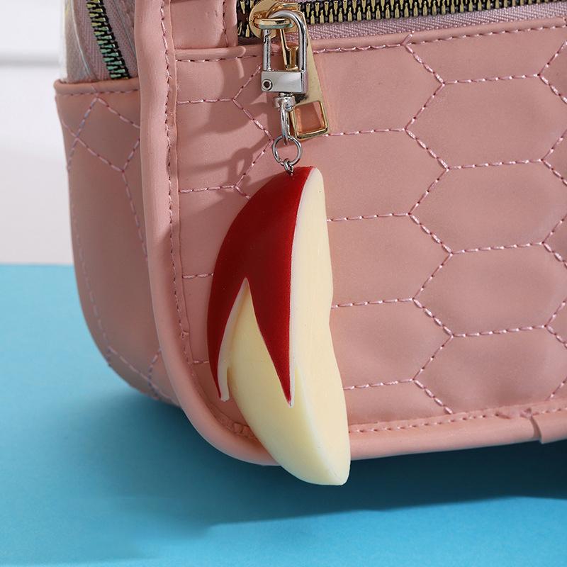 Creative Bunny Apple Keychain Apple Slice Fun Key Ring Pendant School Bag Pendant Keychain Accessory Gift