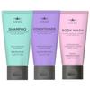 Elastine On The Body Minis 50ml Shampoo + Conditioner + Body Wash 3-Piece Set Travel Portable Shower Bath Body Cleanser Toiletry Set