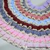 2.5cm Pleated Lace Trim for DIY Clothing, Curtain, and Bag Accessories