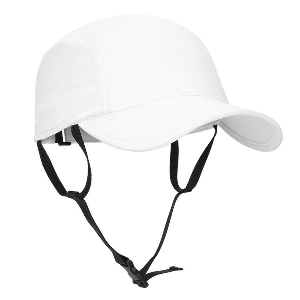 Outdoor Sports Sun Hat With Secure Neck Strap UV Blocking Nylon Fabric Adjustable Fit For Men Women