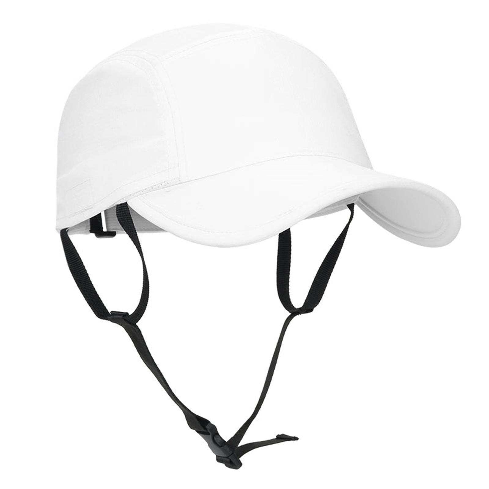 

Регулируемая солнцезащитная шляпа с защитным ремешком для езды на велосипеде на открытом воздухе, защита от УФ-лучей, унисекс, ветрозащитная нейлоновая кепка белый