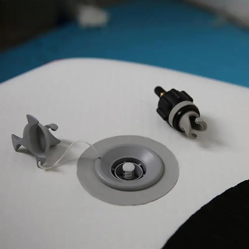 Luftventiladapter Staubdicht Verschleißfest Ruderboot Luftventiladapter Nylon Kajak Aufblasbarer Pumpenadapter für SUP Board Boot