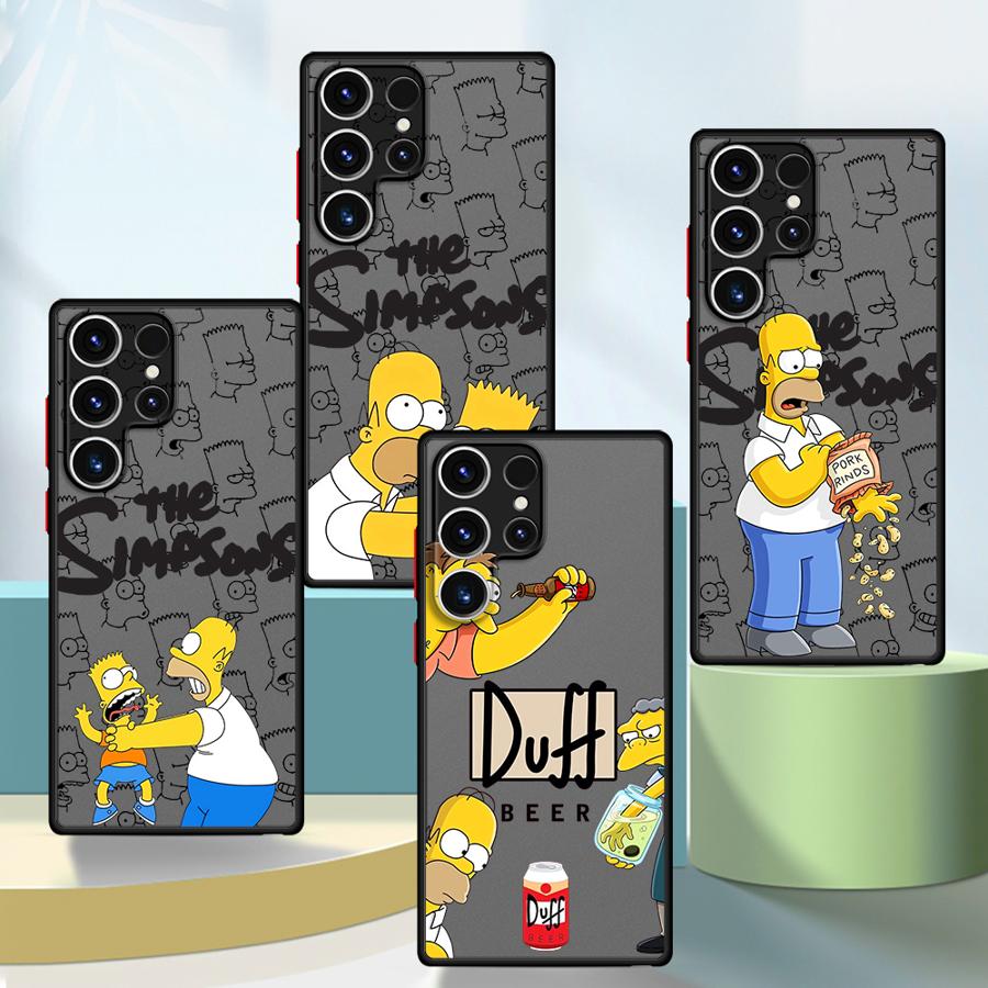 The Simpsons Family Phone case for Samsung Galaxy S9 S10 Plus S20 S21 S22 S23 S24 S25 Plus Ultra FE fundas case