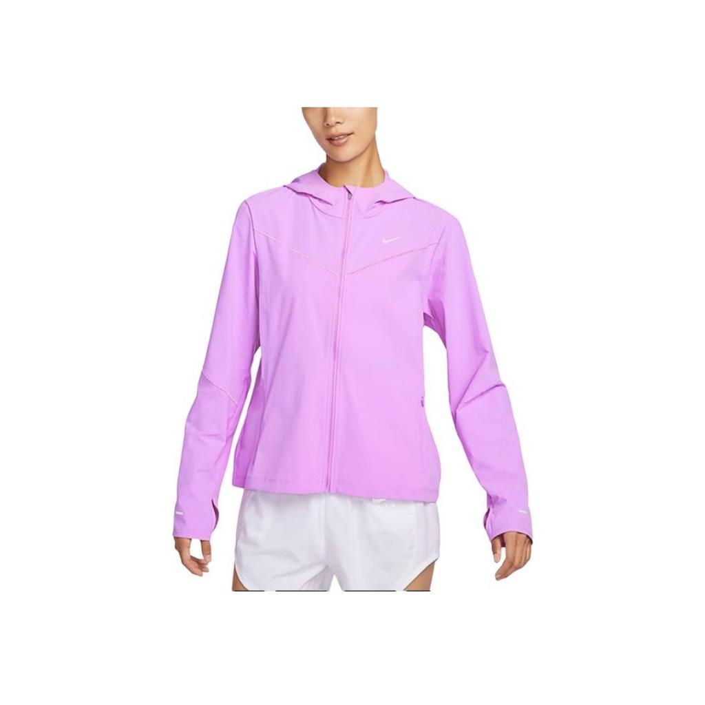Nike Solid Color Sun Protection Quick-Drying Hooded Jacket Women Jacket Lavender-Blush FB7481-532