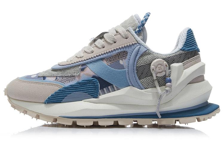 Li Ning Fangyuan Eternal Running Shoes Women s Low Top Light Gray Blue/White Sand Gray/Denim Blue AGCR058-8 37