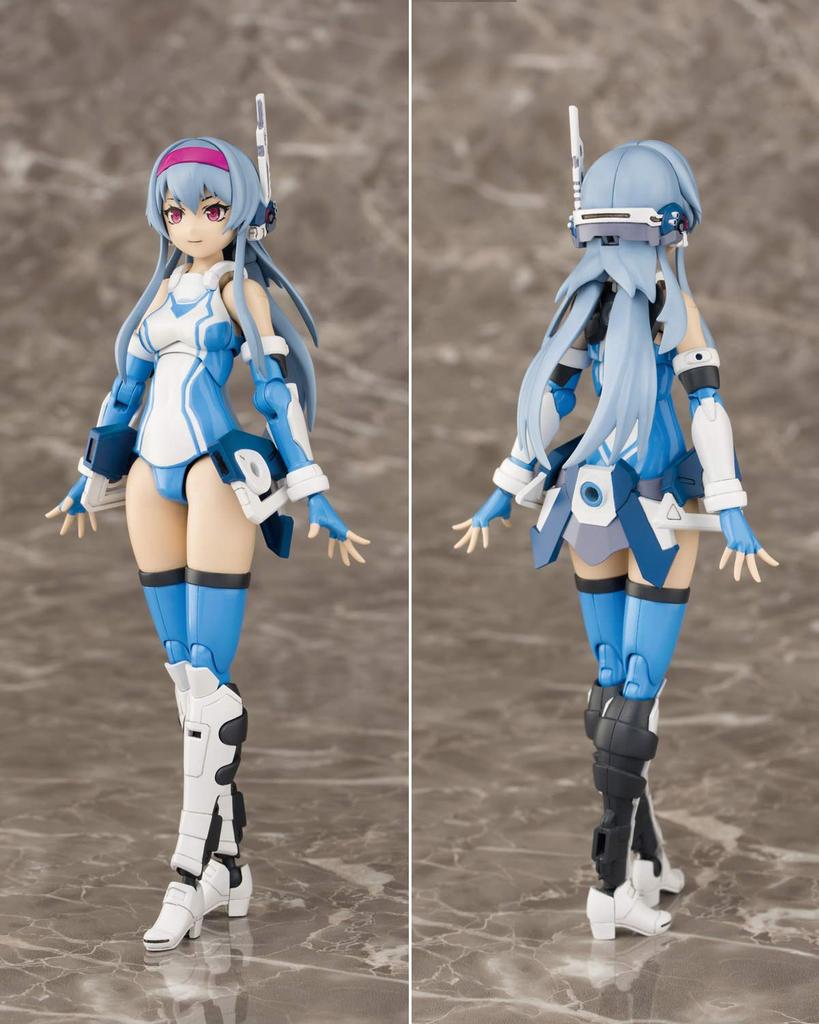 Aoshima Bunka Kyozai VFG Macross Delta approximately 155mm plastic model kit production run for the initial VF-31J Siegfried, tall, pre-colored MC-01