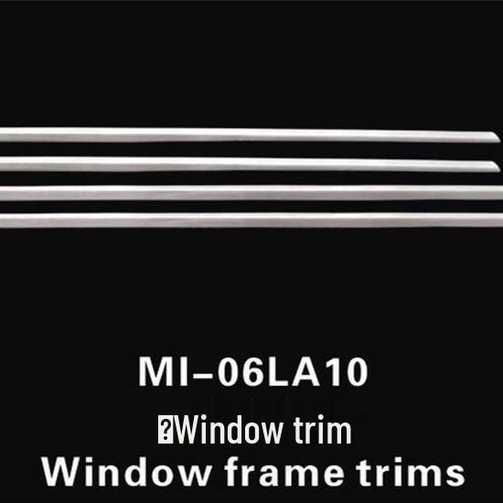 Otai Stainless Steel Lower Window Trim Strip for Mitsubishi Lancer - Bright Decorative Sticker