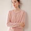 Autumn-Winter Cashmere Knit Cardigan: Women's Long Sleeve Loose Fit, Warm & Versatile Sweater.