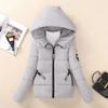 Winterjacke Damen Parkas Mit Kapuze Kurze Mäntel Weiblicher Parka Warme Verdickte Jacke Lockere Baumwollwattierte Oberbekleidung
