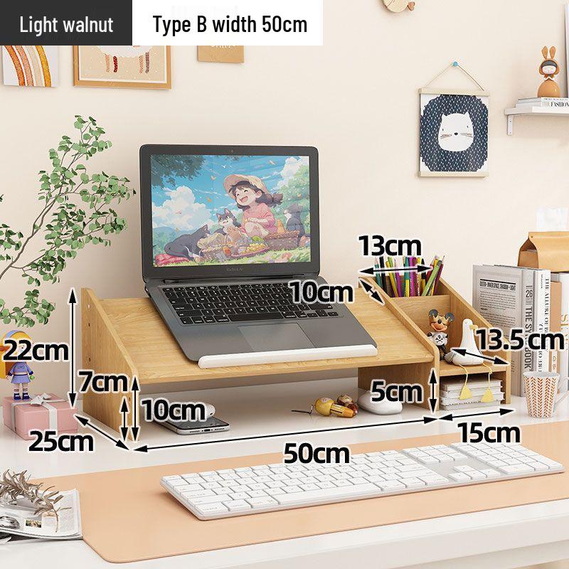 Laptop and Monitor Desktop Riser for Office and Dorm Use