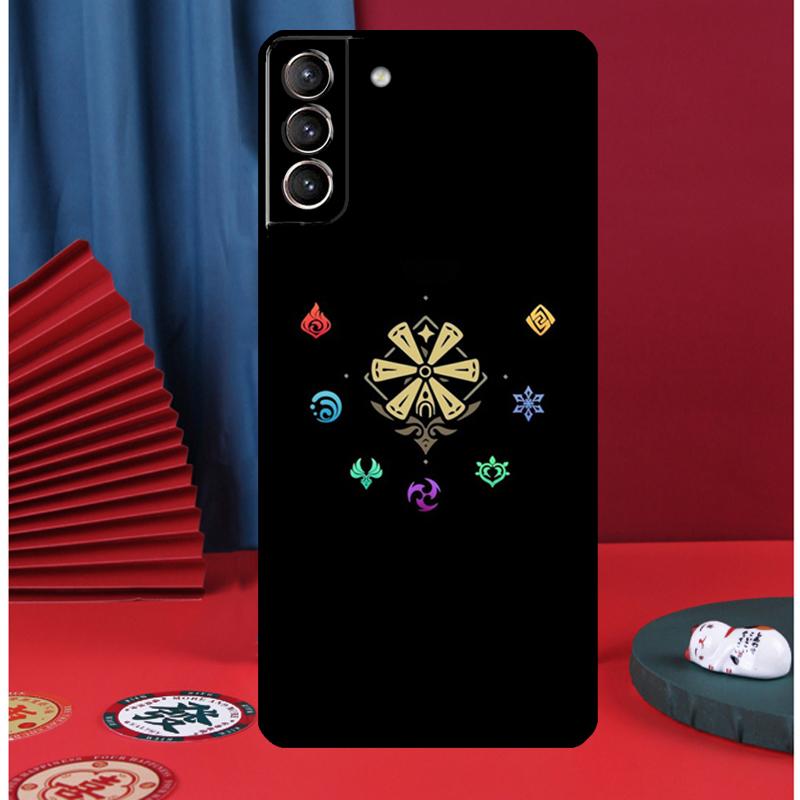 

Genshin Impact Elements Phone Case For Samsung Galaxy S25 S24 Ultra S9 S10 S20 S21 S22 S23 Plus S24 FE Back Cover Galaxy S24 FE