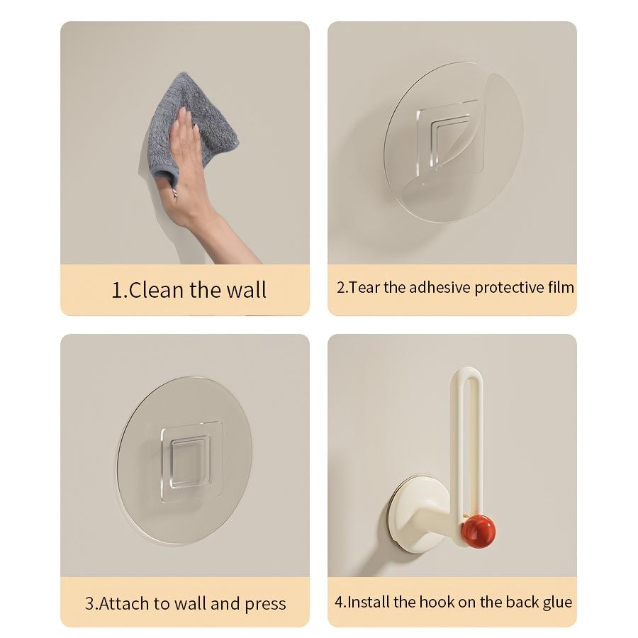 1 stk Hårtilbehør Organizer Veggmontert Uten Boring Plast Oppbevaringsstativ Smykketårnholder for Hårstrikker/Pannebånd/Scrunchies