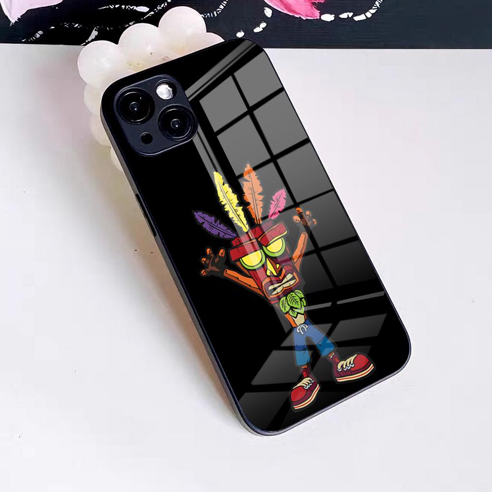 Game Crash B-Bandicoot Phone Case For IPhone 17 Pro Max 16 15 14 Pro Max 13 11 X Xs Xr 8 7Plus Glass Cover