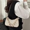 Yogodlns Summer New Women Simple Shoulder Bag Fashion Straw Fashionable Versatile Crossbody Bag Lightweight Casual Commuting Bag