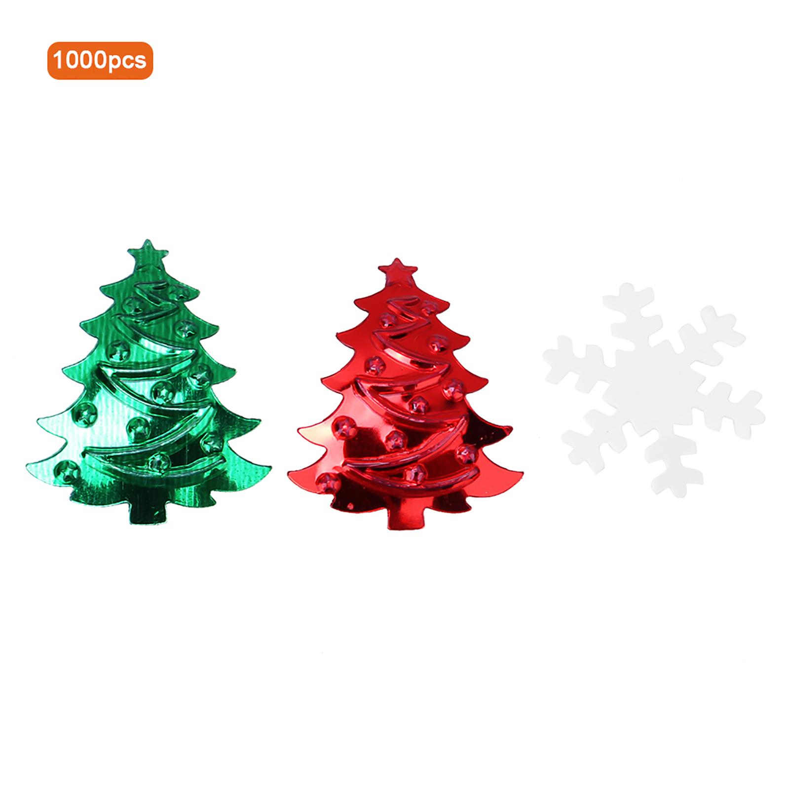 

60 г украшения, конфетти, зубчатая рождественская елка и белые снежинки, набор для праздничного украшения