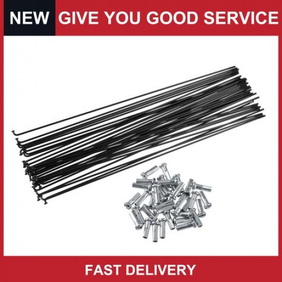 Universal Bicycle Steel Spokes 14G Bike Spoke 259mm Length w/ Nipples Pack of 36