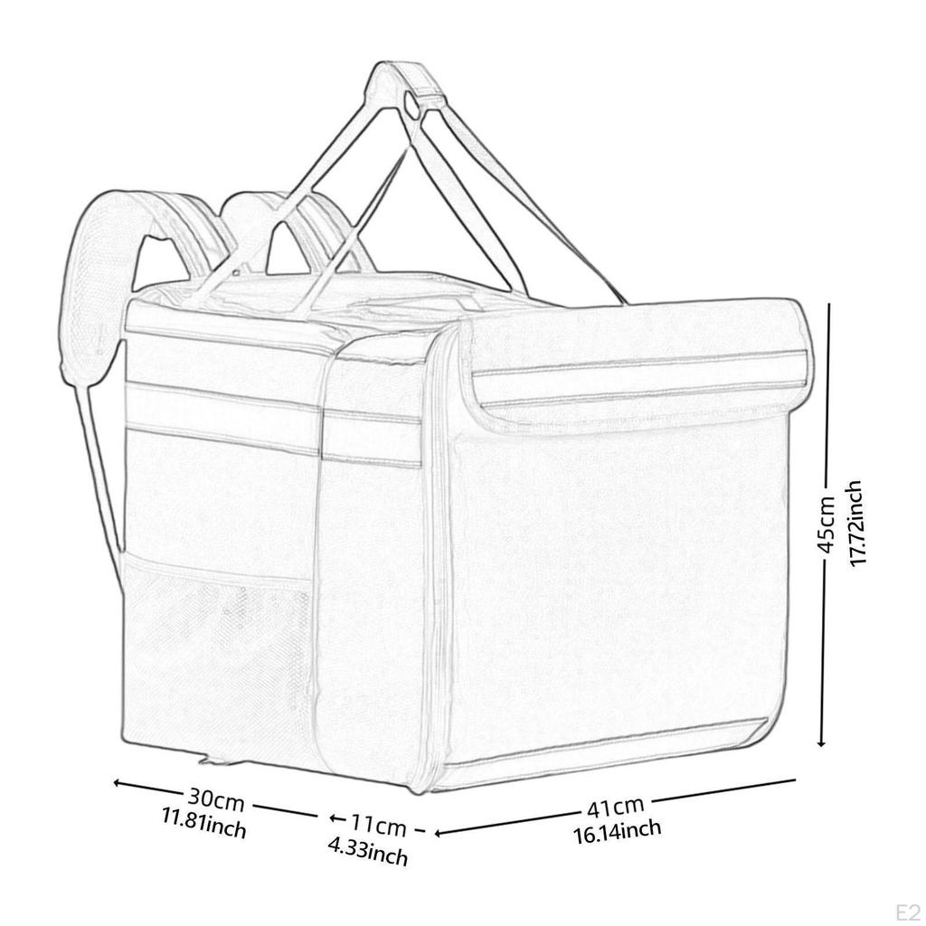 Food Delivery Backpack Insulated, Pizza Backpack,Thermal Portable Expandable for Hot/Cold