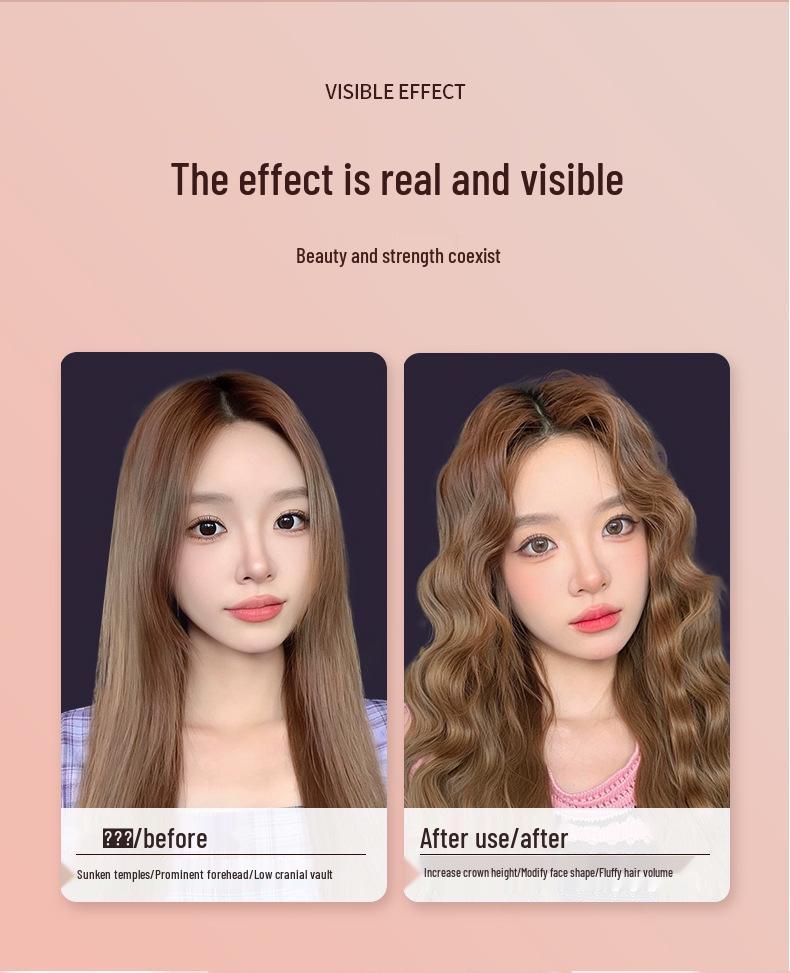 32mm V-Shaped Egg Roll Curling Iron for Large Waves & Rippled Curls